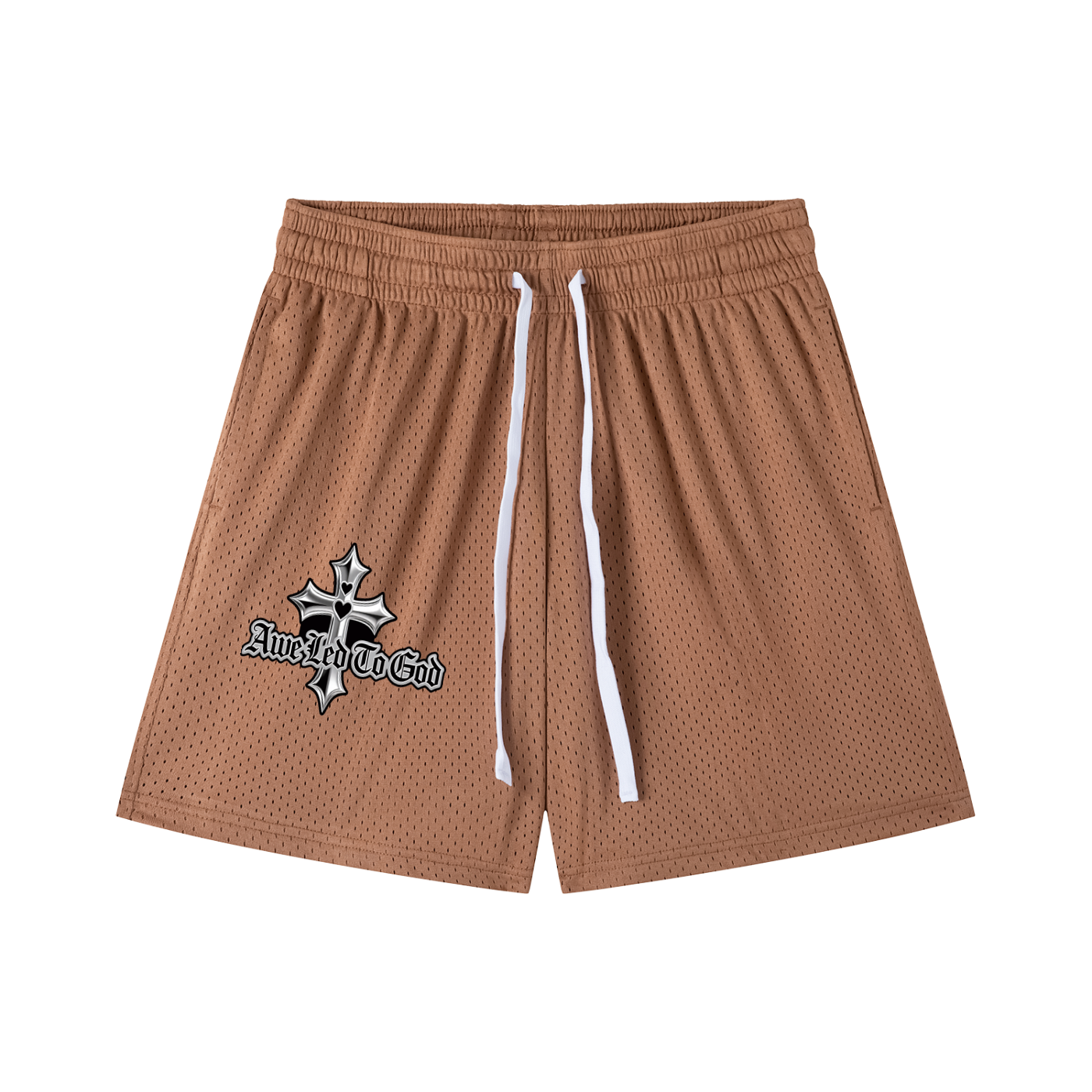 Mesh Drawstring Shorts