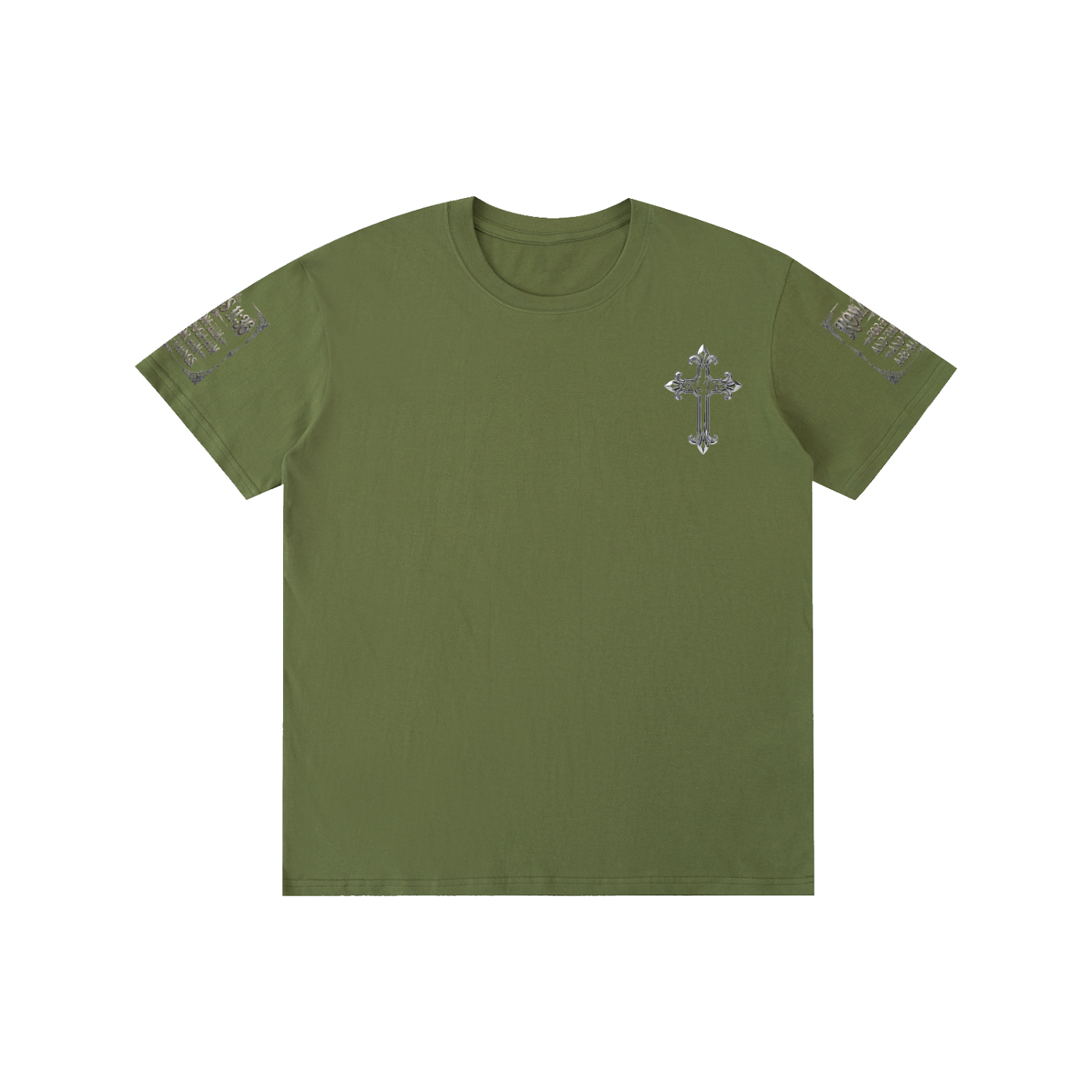 Pure Cotton chrome cross t-shirt