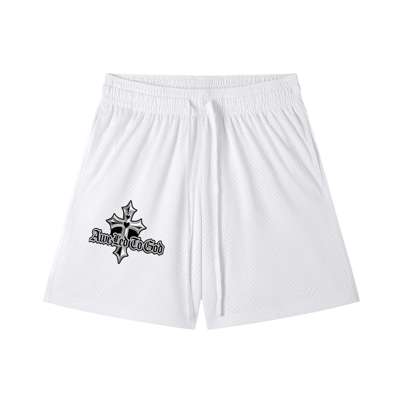 Mesh Drawstring Shorts