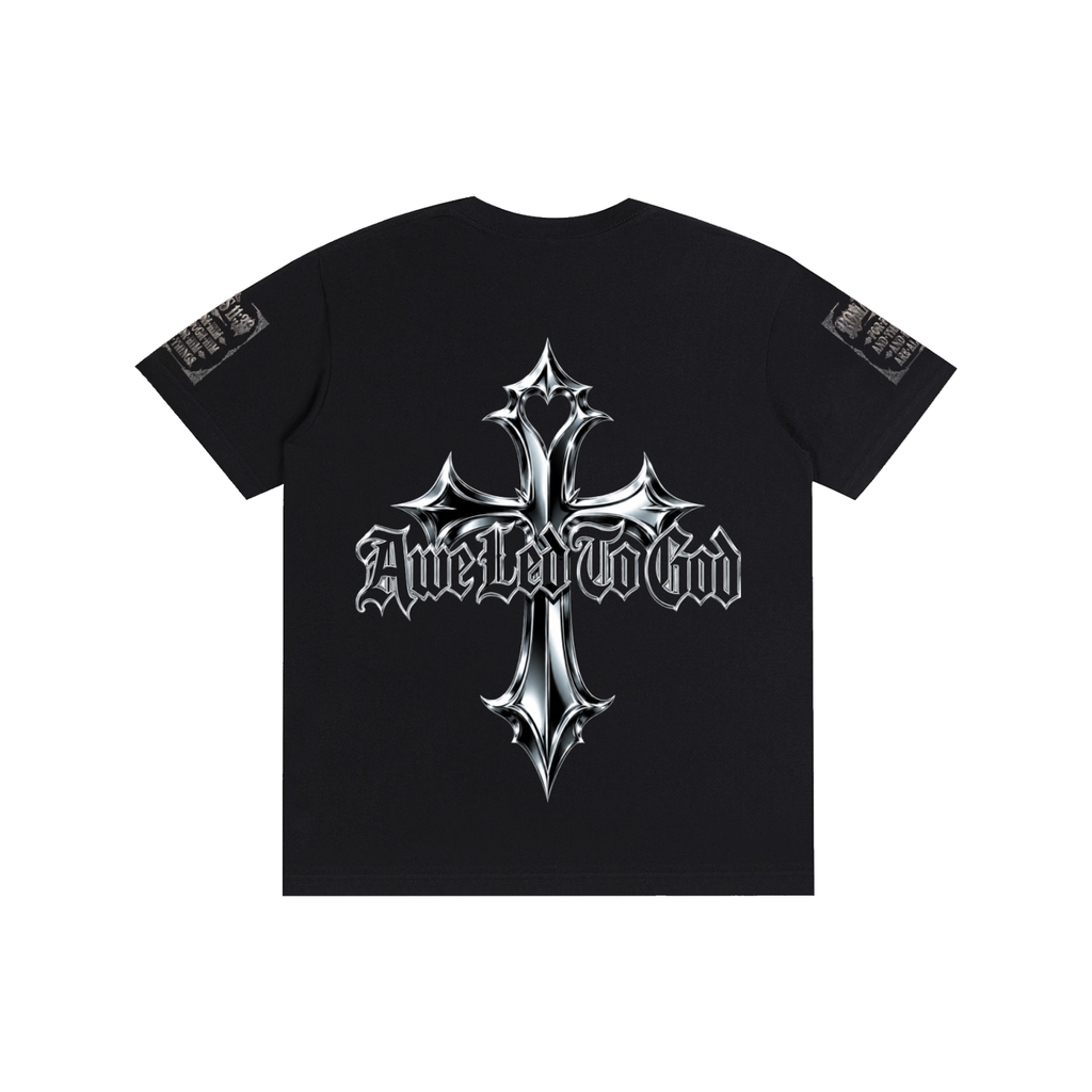 Pure Cotton chrome cross t-shirt