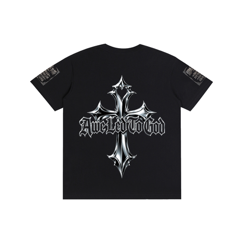 Pure Cotton chrome cross t-shirt
