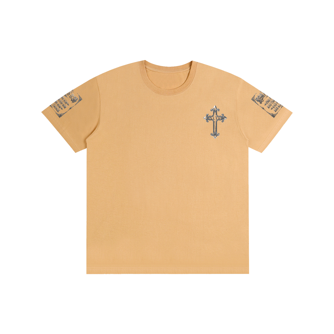 Pure Cotton chrome cross t-shirt