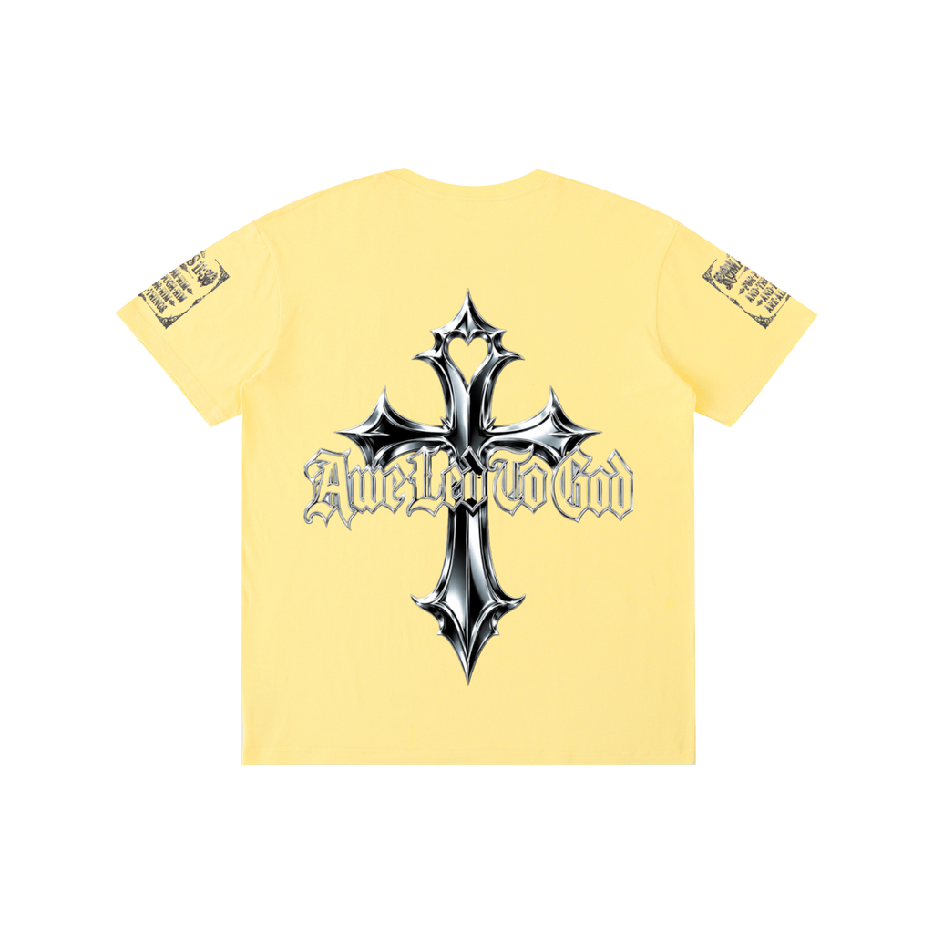 Pure Cotton chrome cross t-shirt