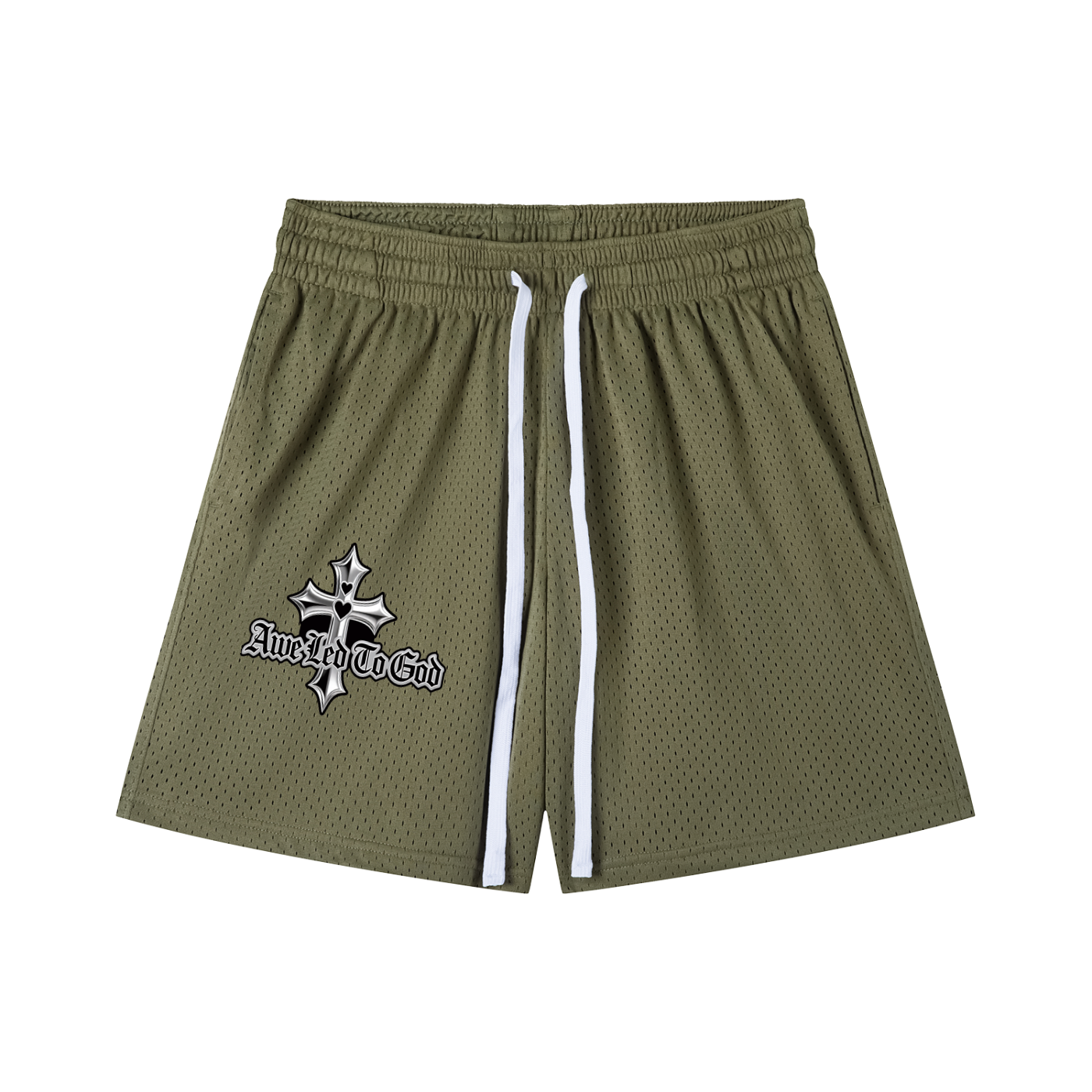 Mesh Awe Led To God shorts