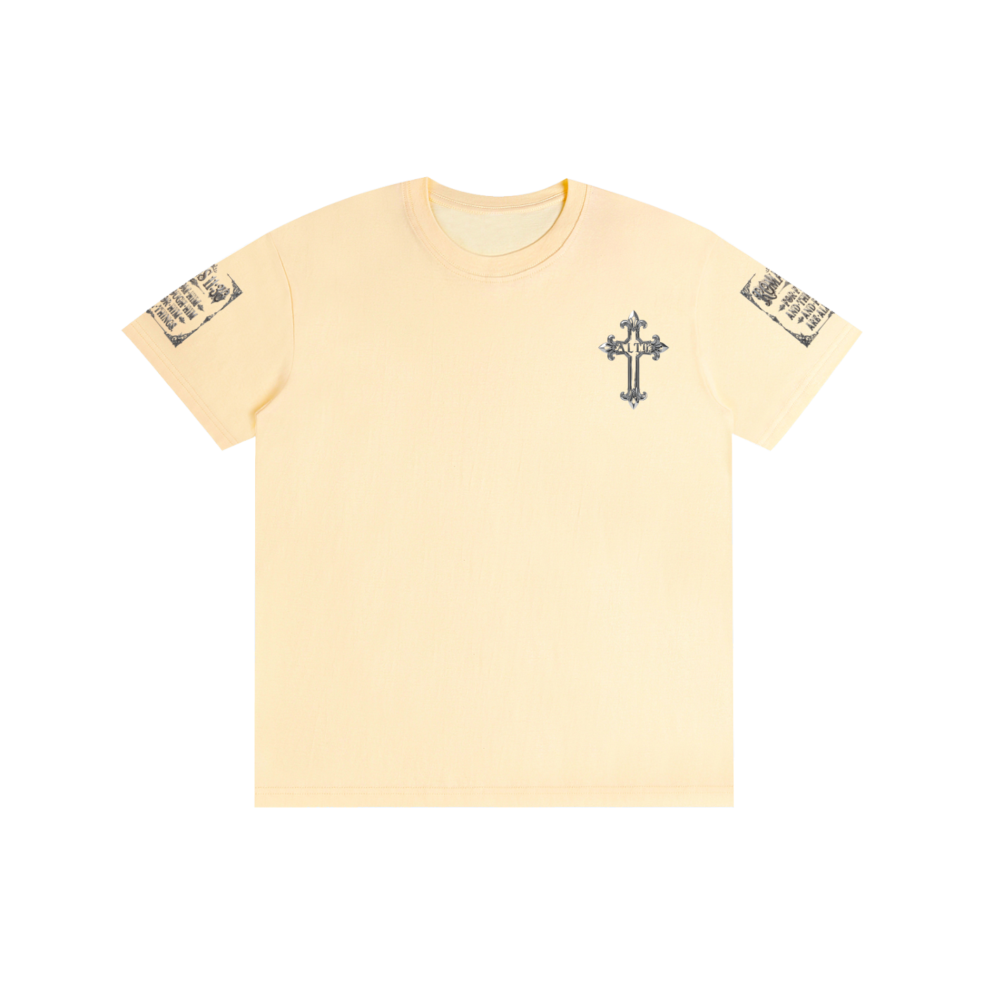 Pure Cotton chrome cross t-shirt