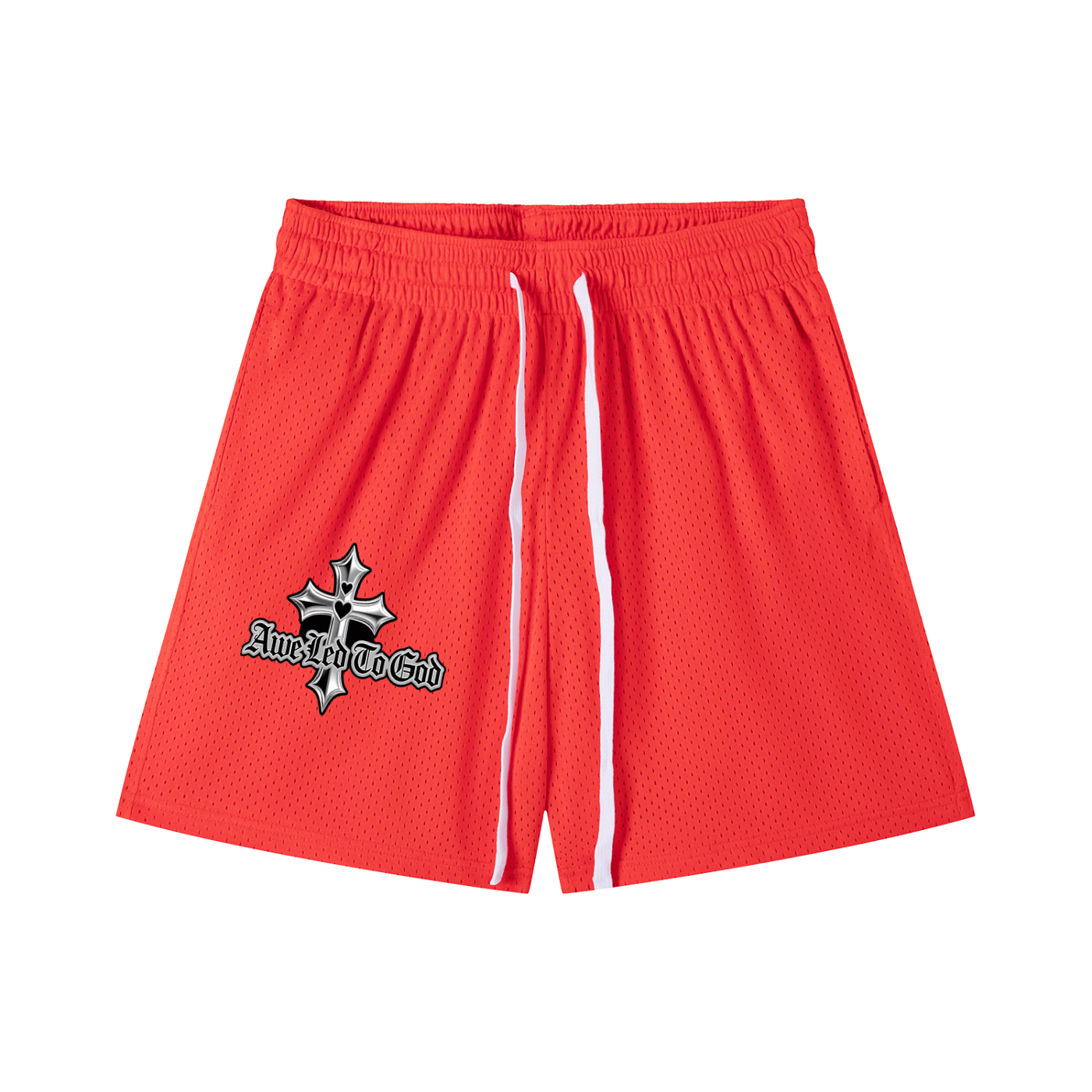Mesh Drawstring Shorts