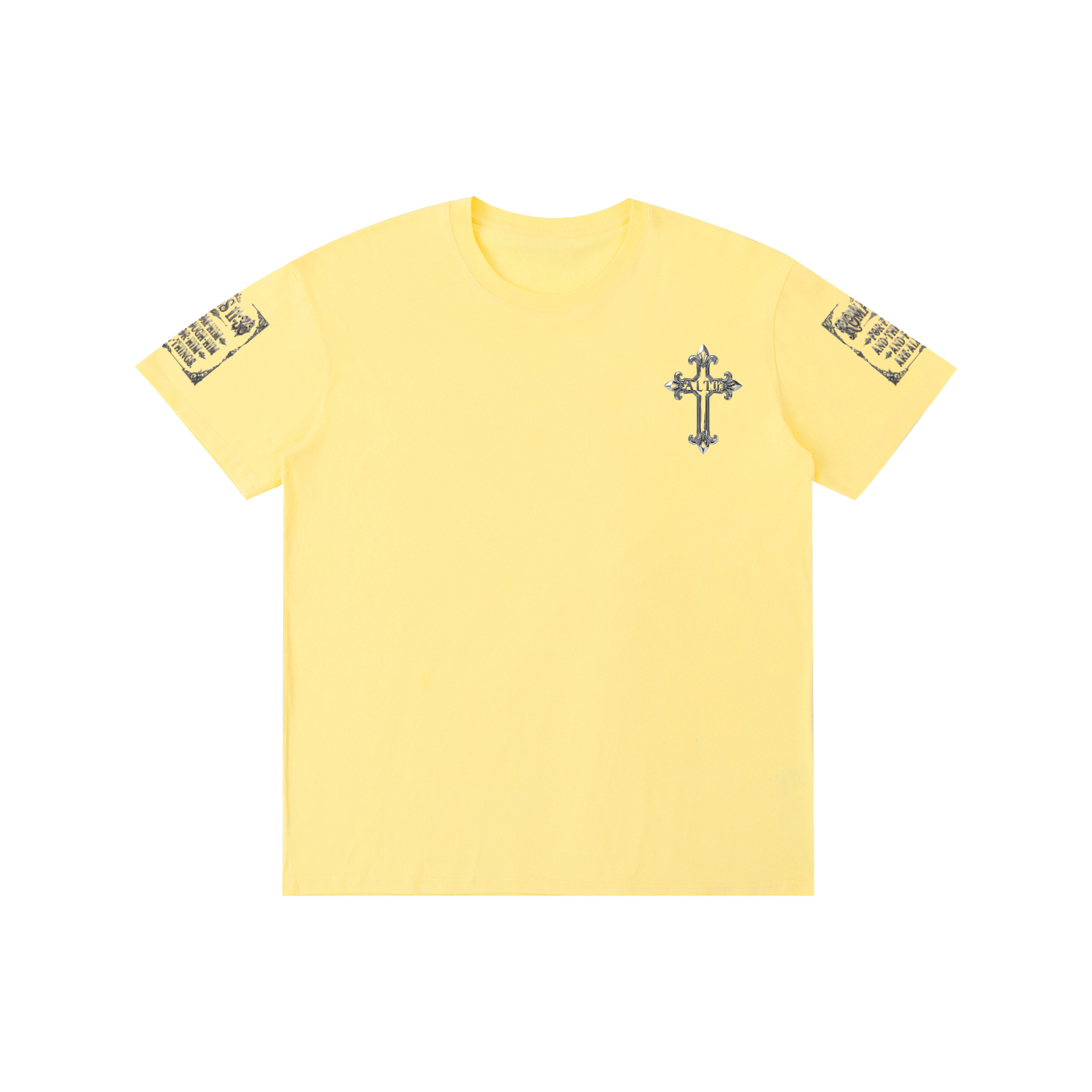 Pure Cotton chrome cross t-shirt