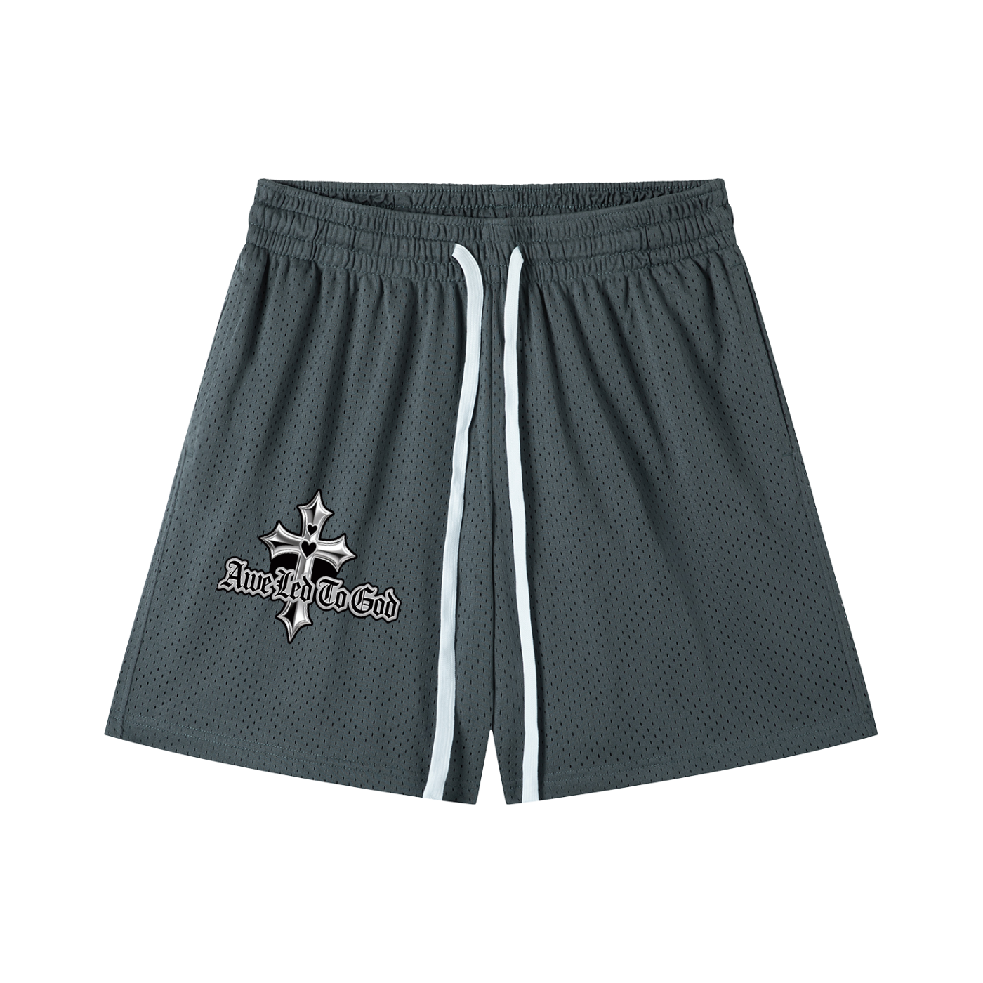Mesh Drawstring Shorts