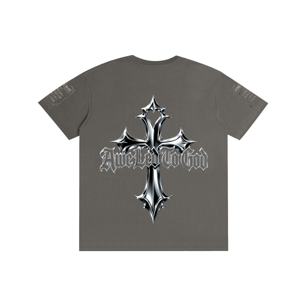 Pure Cotton chrome cross t-shirt