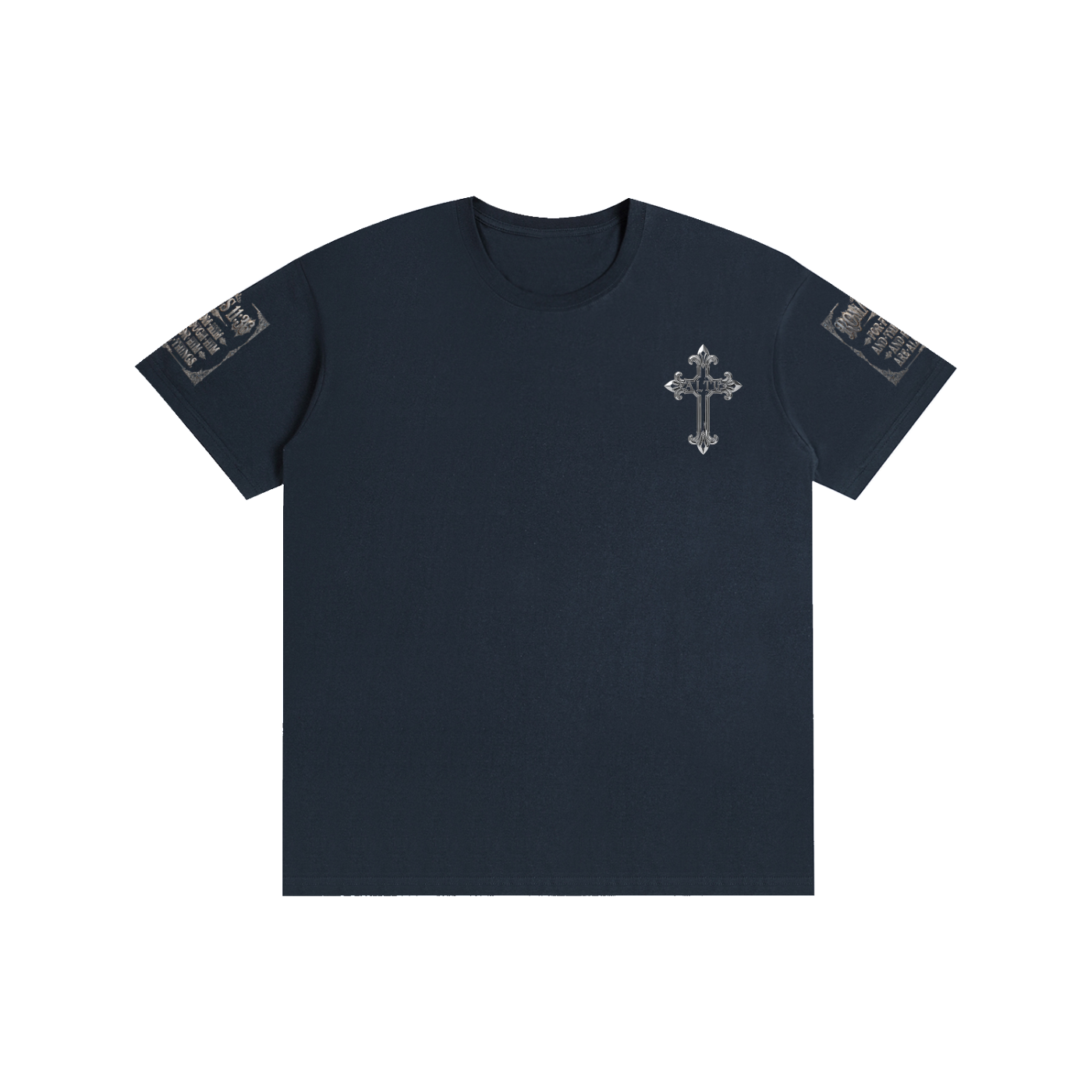 Pure Cotton chrome cross t-shirt