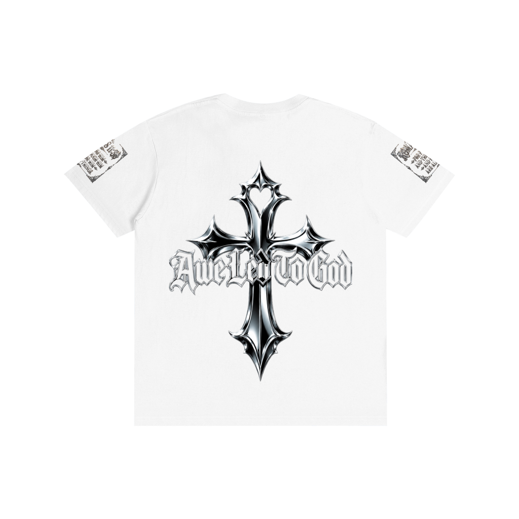 Pure Cotton chrome cross t-shirt