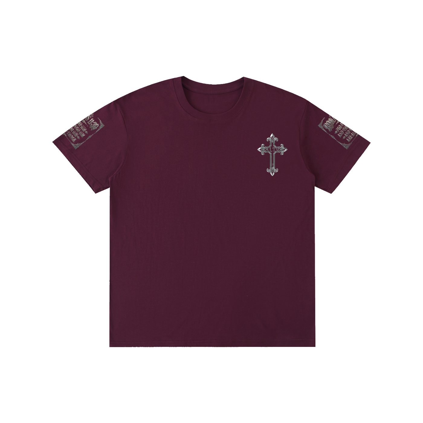 Pure Cotton chrome cross t-shirt