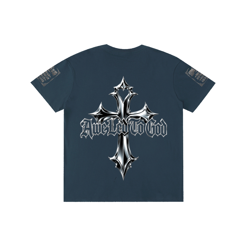 Pure Cotton chrome cross t-shirt