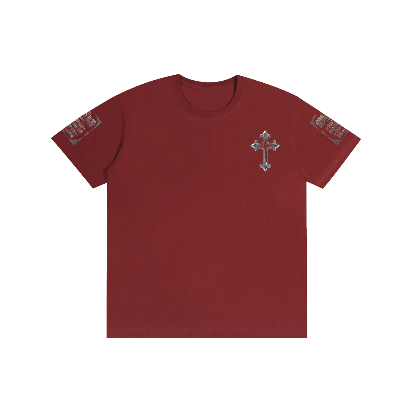 Pure Cotton chrome cross t-shirt