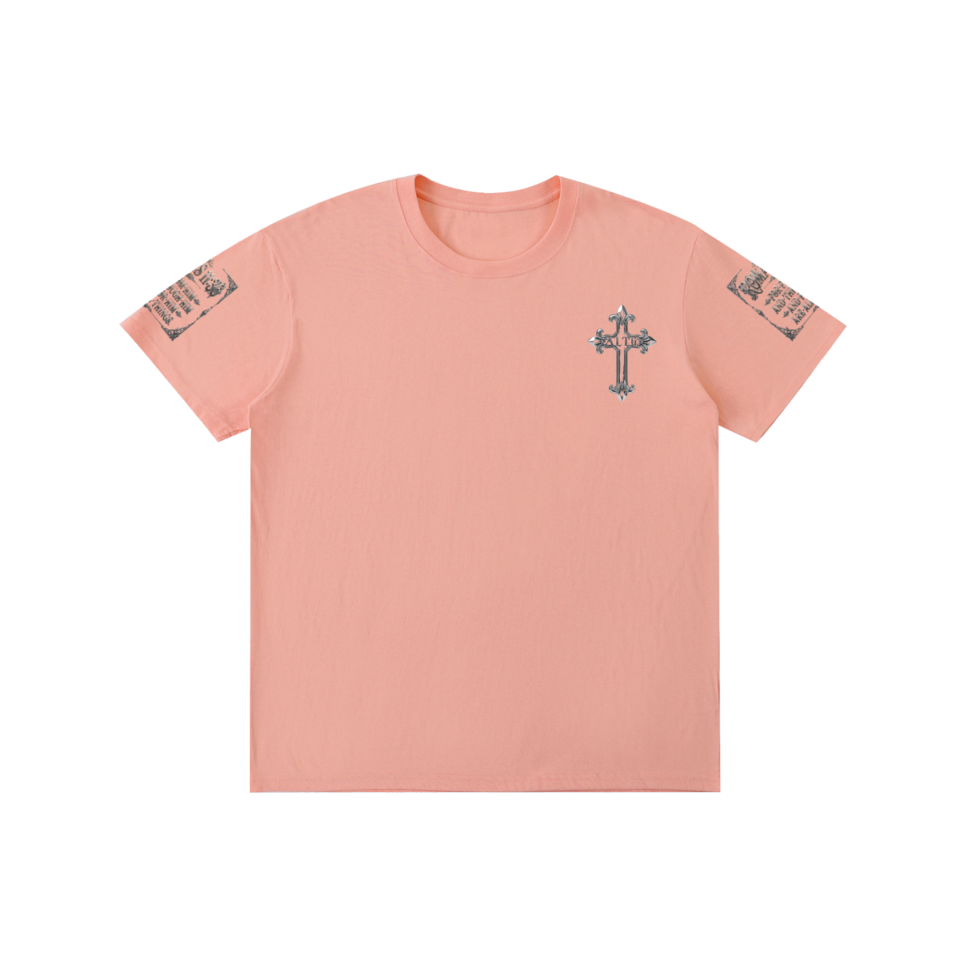 Pure Cotton chrome cross t-shirt