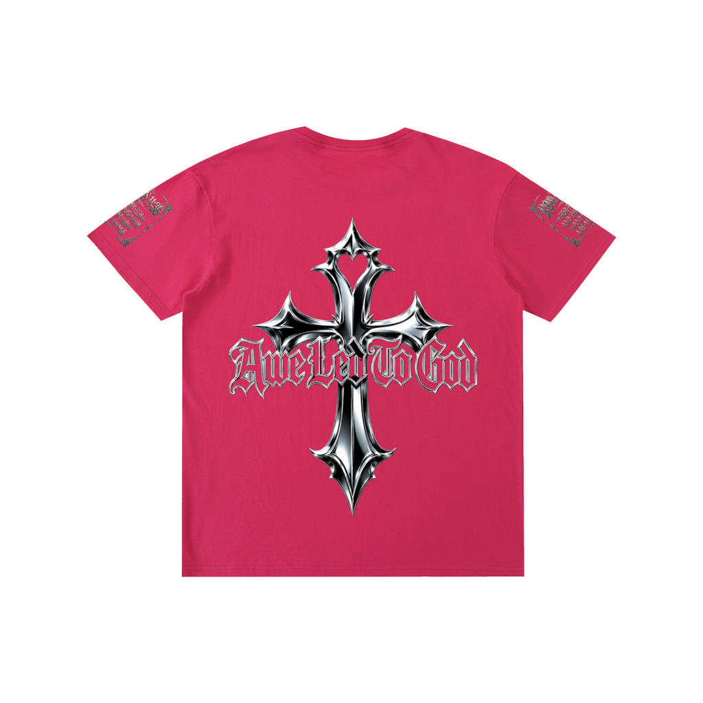 Pure Cotton chrome cross t-shirt