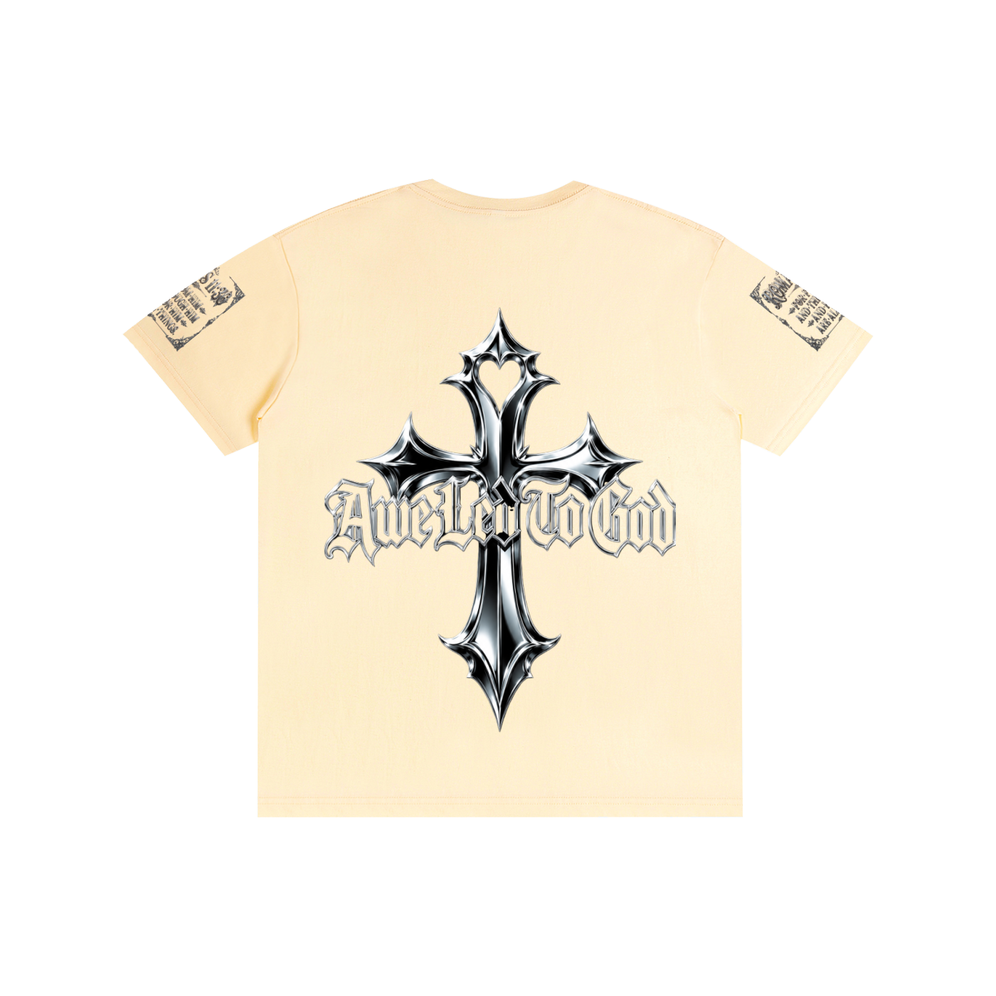 Pure Cotton chrome cross t-shirt