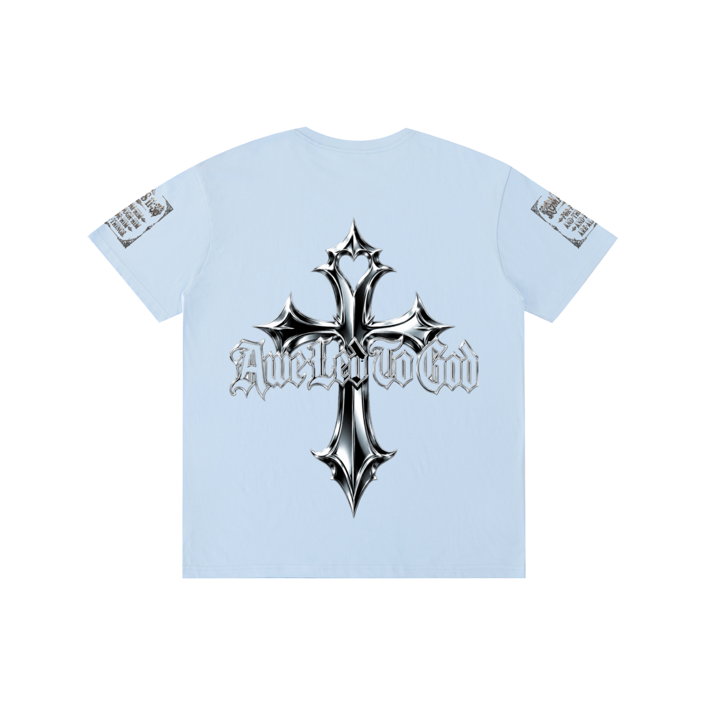 Pure Cotton chrome cross t-shirt