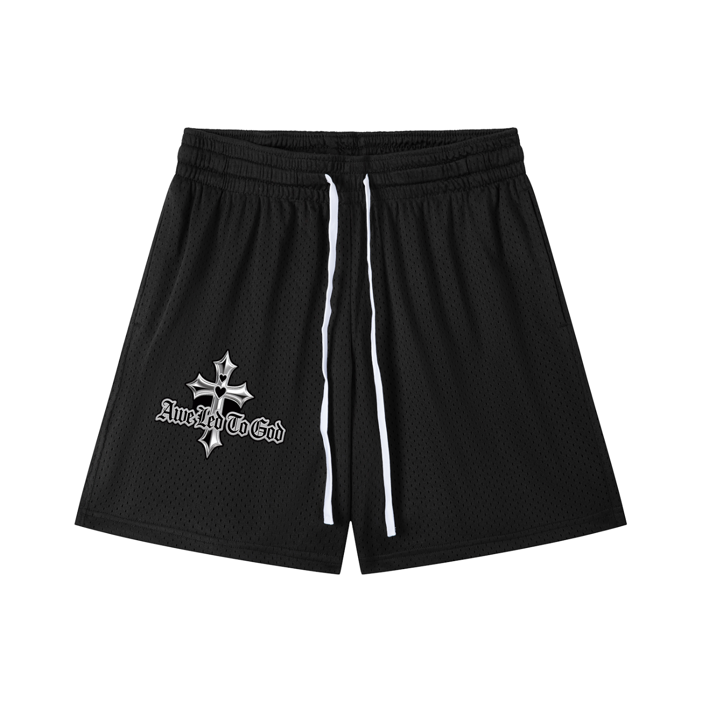 Mesh Awe Led To God shorts